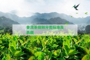 普洱茶級(jí)別分類標(biāo)準(zhǔn)及表圖