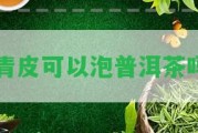 青皮可以泡普洱茶嗎