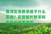 普洱生茶散茶屬于什么茶類？完整解析散茶和生茶的茶類類型