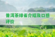 普洱茶綠雀介紹及口感評價(jià)