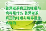 普洱老茶真正的味道與境界是什么 普洱老茶真正的味道與境界是什么樣的