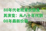 80年代老班章價格及其演變：從八十年代到08年最新價格