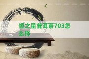 恒之星普洱茶703怎么樣