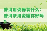 普洱用瓷器裝什么：普洱茶用瓷罐存好嗎？