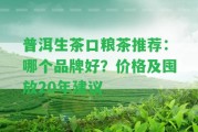 普洱生茶口糧茶推薦：哪個品牌好？價格及囤放20年建議