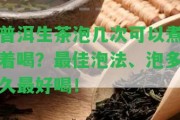 普洱生茶泡幾次可以煮著喝？最佳泡法、泡多久最好喝！