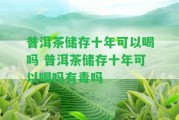 普洱茶儲存十年可以喝嗎 普洱茶儲存十年可以喝嗎有毒嗎