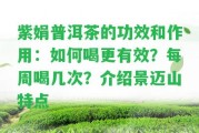 紫娟普洱茶的功效和作用：怎樣喝更有效？每周喝幾次？介紹景邁山特點(diǎn)