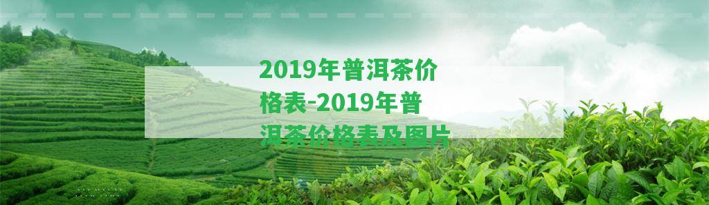 2019年普洱茶價格表-2019年普洱茶價格表及圖片